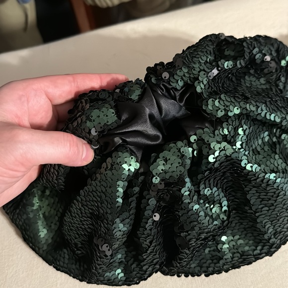 ✨ NWOT Anthropologie Emerald Sequin Sleeves - Picture 8 of 8